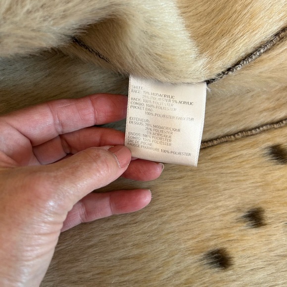 Women’s Brown Faux Cowhide Coat - Picture 8 of 11